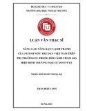 LVTS_ Nâng cao năng lực cạnh tranh của ngành mây tre đan VN trên thị trường EU trong bối cảnh tham gia hiệp định EVFTA