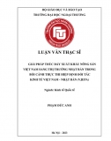 LVTS_Giải pháp thúc đẩy xuất khẩu nông sản VN sang thị trường Nhật Bản trong bối cảnh thực thi hiệp định VJEPA