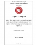 LVTS_Phân tích chiến lược phát triển kinh tế tuần hoàn và phát thải ròng bằng 0 ở một số nước - bài học kinh nghiệm cho VN