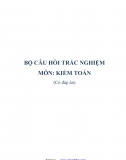 48 câu hỏi trắc nghiệm môn Kiểm toán + Đáp án