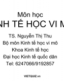 (Slide) Môn Kinh tế học vi mô