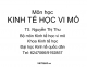 (Slide) Môn Kinh tế học vi mô