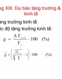 Chương 13. Dự báo tăng trưởng & CDCC kinh tế