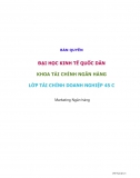 Câu hỏi ôn tập Marketing Ngân hàng - ĐH KTQD