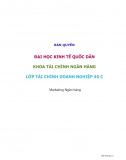 Câu hỏi ôn tập Marketing Ngân hàng - ĐH KTQD