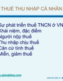 Chương 2. Thuế thu nhập cá nhân - Bài giảng Luật tài chính 2