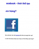 Facebook - Thời thế tạo anh hùng