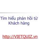 Tìm hiểu phản hồi của khách hàng Nhật