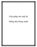 Giải pháp cho một hệ thống thông minh