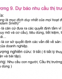 Chương 9. Dự báo nhu cầu thị trường