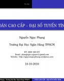 Bài giảng Toán cao cấp - Đại số tuyến tính