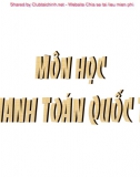 Thanh toán Quốc tế - (Chương I) Hối đoái - Trần Hoàng Ngân