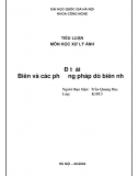 Tiểu luận môn Xử lý ảnh. Biên và các phương pháp dò biên ảnh