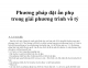 Phương pháp đặt ẩn phụ trong giải phương trình vô tỷ - Nguyễn Phi Hùng & Võ Thành Văn