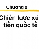 Chương 8. Chiến lược xúc tiến quốc tế