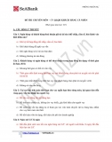 Đề thi CV Quản lý quan hệ KHCN SeaBank Hà Nội - Tháng 4-2013 (có KEY)