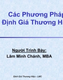 Các phương pháp định giá thương hiệu - Lâm Minh Chánh