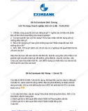Tổng hợp đề thi Eximbank vị trí Tín dụng