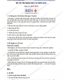 Đề thi Tín dụng vào BIDV (29-7-2012)