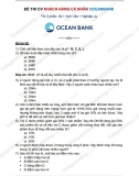 Đề thi CV Khách hàng cá nhân Oceanbank (1-7-2012)