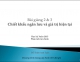 Chiết khấu ngân lưu và Giá trị hiện tại (Slide bài giảng)