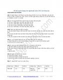 Đề thi tuyển dụng Agribank năm 2011 (có đáp án)