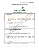 Giải đề Tín dụng-Kế toán vào Vietcombank (VCB) năm 2008