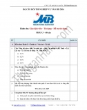 Bộ câu hỏi thi MB 2016 (Phần 3) (GDV+Tín dụng+HTTD) (Có Đáp án)