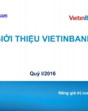 (Slide) Giới thiệu về Vietinbank 2016