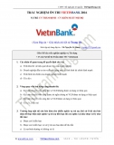 Trắc nghiệm ôn thi CV Thẩm định - KSNB Vietinbank 2016 (Có Đáp án + Giải thích)