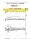 40 câu hỏi vị trí Thanh toán quốc tế - Ôn thi HDBank (kèm Đáp án)