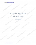 48 câu trắc nghiệm Kiểm toán (Có đáp án)