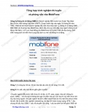 Tổng hợp kinh nghiệm thi tuyển - phỏng vấn vào Mobifone