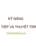 Slide Kỹ năng giao tiếp và Thuyết trình