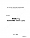 Giáo trình Nghiệp vụ Ngân hàng Trung ương - ĐH KD công nghệ