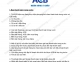 Đề thi Tín dụng Bao thanh toán - Ngân hàng ACB T3-2014