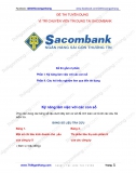 Đề thi tuyển vị trí Chuyên viên Tín dụng Sacombank 2010