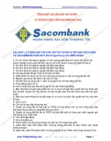 100 câu hỏi thi vị trí Giao dịch viên Sacombank 2013