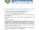 Tổng hợp câu hỏi nghiệp vụ tín dung Sacombank 2013