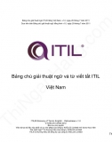 Bảng Chú giải thuật ngữ và Từ viết tắt tiếng Anh Công nghệ thông tin ITIL Việt Nam