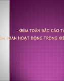 Kiểm toán Báo cáo tài chính & Kiểm toán Hoạt động trong Kiểm toán nội bộ