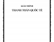 Giáo trình thanh toán quốc tế