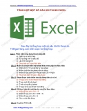 Tổng hợp một số câu hỏi thi Excel (Có Đáp án)