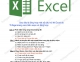 Tổng hợp một số câu hỏi thi Excel (Có Đáp án)