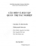 Câu hỏi và Bài tập Quản trị tác nghiệp - ĐH Ngoại thương