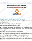 Đề thi Giao dịch viên LienVietBank ngày 5-6-2010