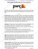 Kinh nghiệm thi Kiểm toán PwC Internship 2015