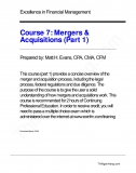 Course 7. Mergers and Acquisitions (Part 1) - Chương 7. Mua bán và Sáp nhập