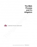 The M&A Process and Its Alligators (Tiến trình thực hiện Mua bán - Sáp nhập)