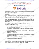 Kinh nghiệm thi và phỏng vấn, dạng bài thi TPBank (TienPhongBank)